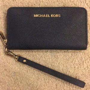 Navy blue Michael Kors wallet
